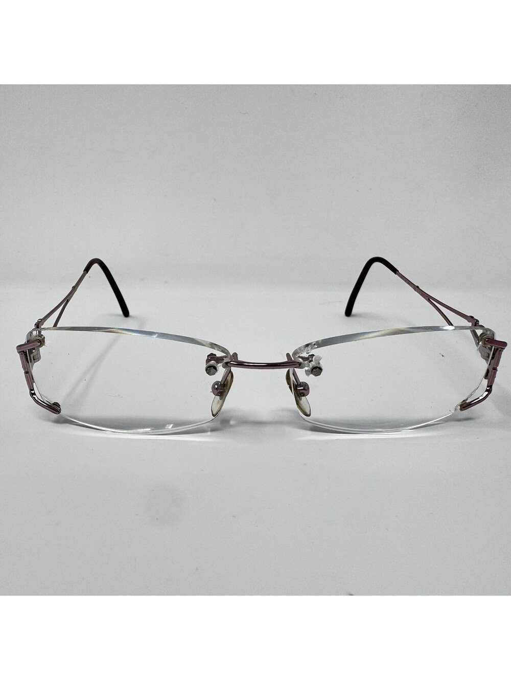 Versace MOD 1080-B 1056 Rose Gold Rimless Eyeglass Frames Only 52-16-130